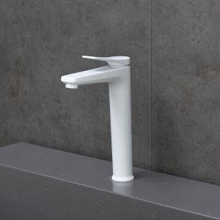 Смеситель для раковины Lemark Bronx LM3709MW с донным клапаном белый